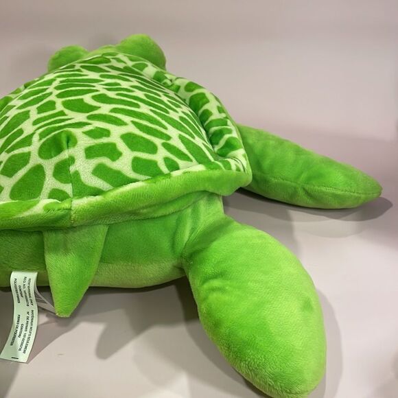 Giant Green Sea Turtle with Green Glittery Eyes Excellent Used Condition 18” - Picture 5 of 11